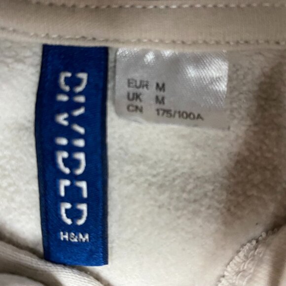 White Hoodie with Text - H&M - Picture 3 of 4